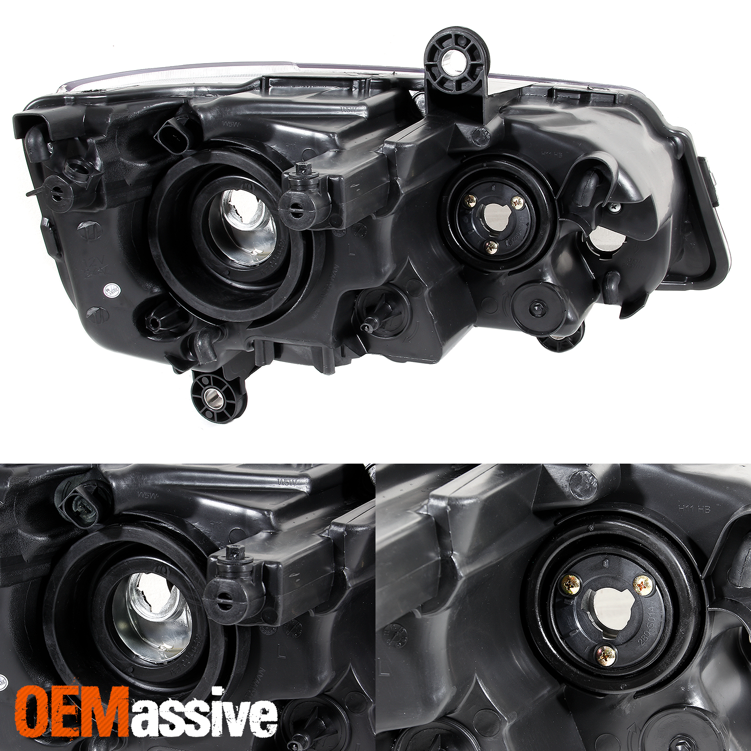 Fits 20082016 Chrysler Town & Country Passenger Right Side Headlight